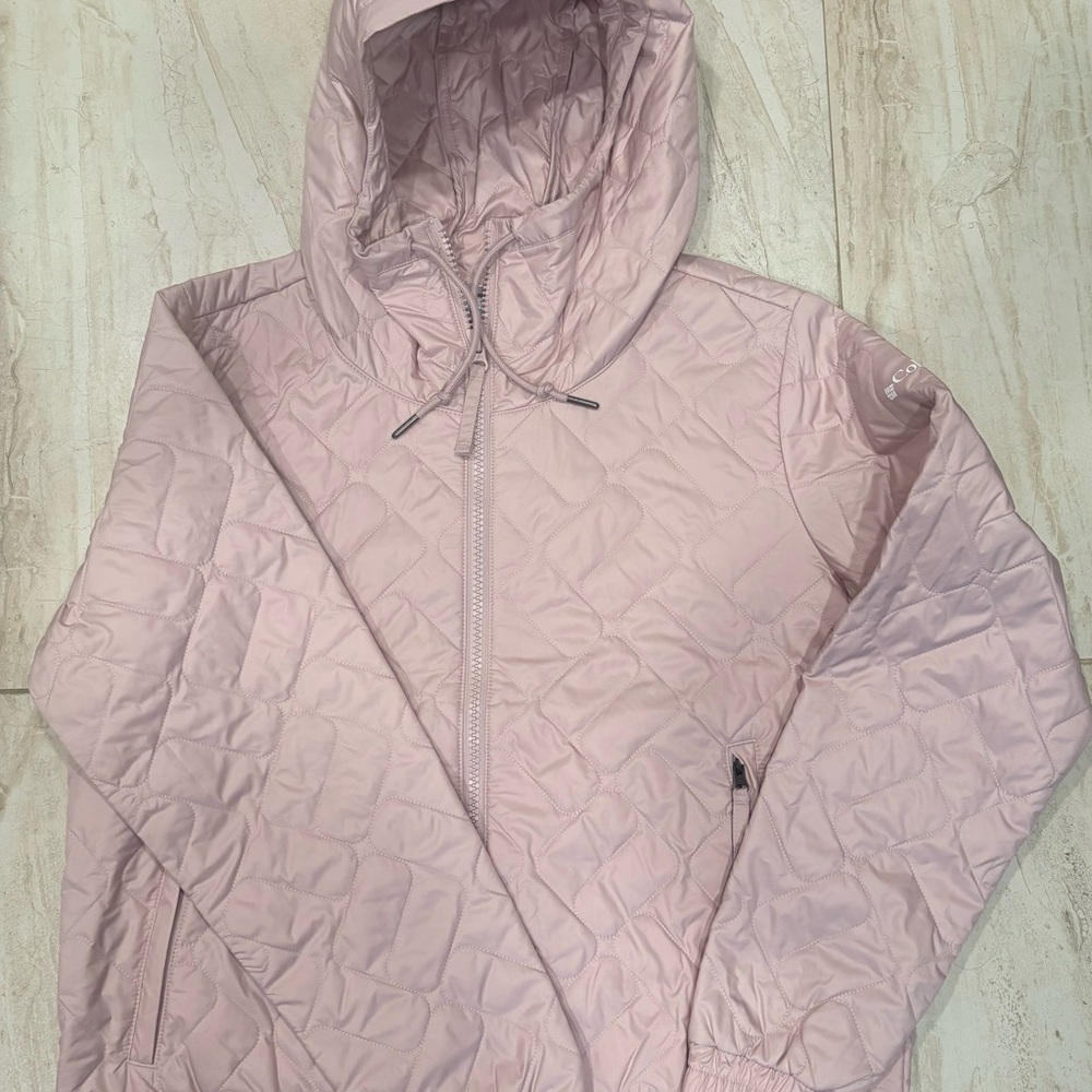 Columbia Women's Light Pink Sweet View Insulated Bomber Jacket size Large